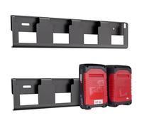 otuiaim Battery Holder compatible with Einhell X-Change 18V / 36V Batteries | Steel Wall Mount with 4 Slots, Storage Organiser compatible with Power X-Change 18V & 36V, Rack install on Pegboards & Walls