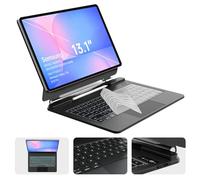 Otuoor Keyboard Case for Samsung Galaxy Tab S10 FE+ Plus 13.1", Wireless Bluetooth Keyboard with Multi-Touch Trackpad, Floating Magnetic Cantilever Stand, Backlit Keyboard, S Pen Holder, AI Key