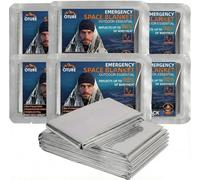 Oture Emergency Space Blankets, 24 Pack Survival Thermal Blanket, Mylar Thermal Survival Blankets Emergency Foil Blanket for Keeping Body Warm,Ourdoor, Hiking, Camping Gear, Travelling