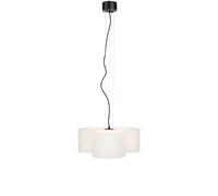 Oturo 3 Light Glass Ceiling Pendant - White