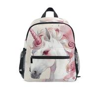 OTVEE Toddler Backpack Mini Travel Bag School Backpack Students Bookbags Teenagers Bag Casual Daypack for Girls Boys, Watercolor Unicorn a, S, Modern