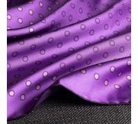 Otway & Orford 'Luna' polka dot silk pocket square - purple & lilac (42x42cm)