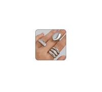 Otxas Chunky Gold Rings for Women Adjustable Gold Rings Non Tarnish Silver Statement Rings Bold Thick Stackable Rings Chunky Rings for Women Gold Plated Jewelry, Gold, No Gemstone