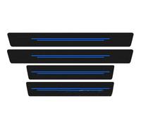 OTYKPXNV 4 pcs Car Door Sill Protector For VW Tiguan R-Line 2019-2023, Doors Threshold Entry Guards Scuff Cover Panel Step Welcome Pedal Protective Accessories,B/Blue Line