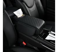 OTYKPXNV Car Armrest Pad For Hyundai IX 35 LM ix35 2010-2019, Leather Center Console Covers Arm Rest Cushion With Storage Bags Tissue Box Interior Accessories,A