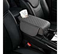 OTYKPXNV Car Armrest Pad For VW ID.3 ID3 Pro/S/Pure/Pro 2022-2025, Leather Center Console Covers Arm Rest Cushion With Storage Bags Tissue Box Interior Accessories,E