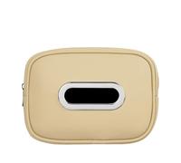 OTYKPXNV Car Tissue Holder For VW Passat B8 Valiant 2015-2023, Universal Hanging Paper Towel Storage Bag for Sun Visor Seat Headrest Armrest Box,D/Beige
