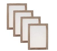 Otzoan 4Pcs Wooden Paper Making Papermaking Mould Frame Screen for Handmade DIY Paper Crafts (15 * 18cm)