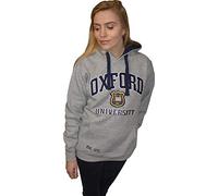 OU129 Licensed Unisex Oxford University Hooded Sweatshirt Grey