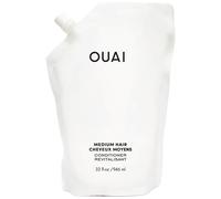 OUAI Medium Conditioner Refill - Hydrating Hair Conditioner with Coconut Oil, Babassu Oil, and Keratin - Strengthens, Repairs and Adds Shine - Paraben and Phthalate Free Hair Care Products 946ml