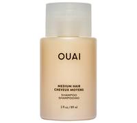 OUAI Medium Shampoo Travel Size - Hydrating Shampoo + Coconut Oil, Babassu, Kumquat Extract + Keratin - Strengthens, Nourishes, Adds Shine - Paraben, Phthalate, Sulfate Free Hair Care Products - 89ml
