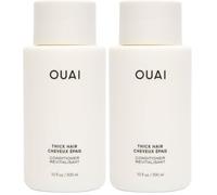 OUAI Thick Hair Conditioner - Moisturizing Conditioner for Dry, Frizzy Hair - Keratin, Marshmallow Root, Shea Butter and Avocado Oil - Paraben, Phthalate and Sulfate Free Hair Care - 300ml (Pack of 2)
