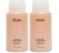OUAI Thick Shampoo - Moisturizing & Strengthening Shampoo with Keratin, Marshmallow Root, Shea Butter & Avocado Oil for Thick Hair - Paraben, Phthalate, Sulfate Free - 300ml (10 fl oz) (Pack of 2)