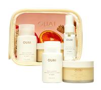 OUAI Wanna Get A-OUAI Kit - Limited Edition Travel Set with Cleanser, Body Crème & Hair & Body Mist - St. Barts Scent - Hydrating & Nourishing - 3-Piece Gift Set