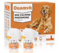 Ouamvh Dog Calming Diffuser - Pheromone Diffuser for Dogs Indoor Behavior Support, Anxiety Aid, Stops Excessive Barking, Chewing & Scratching,60 Day Long Lasting Refill Kit, Natural Formula