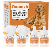 Ouamvh Dog Pheromone Calming Diffuser:Relaxing Solution for Stress and Anxiety in Dogs, Reducing Scratching and Barking Behaviors in Puppies, Medium, and Large-Sized Dogs 2 Diffuser 4 Refill