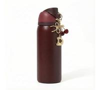 ouaohu Black Cherry for Owala Water Bottle 16oz, 19oz, 24 oz, 32 oz, 42 oz, Black Red Cherry with Cute Cherries and Bow Pendant - Perfect Accessories for Owala Tumbler | for Owalas FreeSip, Decor Gift