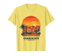 Ouarzazate Morocco Desert Kasbah Sunset Travel Design T-Shirt