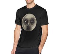 OUBAO Men's Classic Printing T Shirts-Steven Wilson The Raven That Refused to Sing T-Shirts Black XL