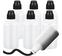 OUBFUUY 6Pcs Empty Dauber Bottles Marker Bottles with Dauber Tip, 35Ml Empty Bingo Daubers Supplies Sponge Tip Graffiti Markers Mop Kid Crafts Refillable Markers for Doodling Coloring Diy