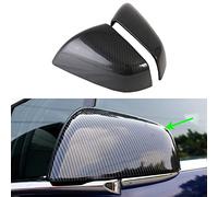 Oubolun Side Mirror Cover for Tesla Car Exterior Accessories ABS Plastic Outside Cap (Pack of 2)(Model X 2017-2020 Imitation Carbon Fiber)