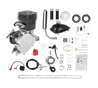 OUBUBY 100CC 2-Stroke Bicycle Engine Kit Fits 26" 28" Bikes, Single Cylinder Air-cooled Petrol Gas Engine Bicycle Bike Motor Kit Bike Conversion Full Set Motorized Bicycle Push Bike