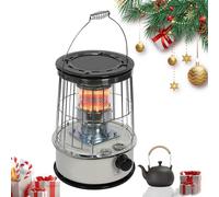 OUBUBY Kerosene Stove Heater, Stainless Steel Space Universal Handy Outdoor Kerosene Stove Burner Camping Oil Kerosene Heaters with 4.5L Oil Storage Capacity Camping Gas Stoves for Indoor Outdoor