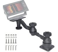 OUBULU Fish Finder Mount, Adjustable Arm for 7"-16" Heavy Duty Swing Arm for Fishfinders Chartplotters Marine Electronic with 5" to 12" Screens, Compatible with Garmin Lowrance
