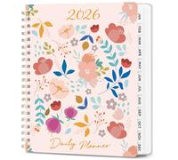 Oucaru 2026 Daily Planner, A4 Spiral Notebook with Monthly Calendar & Hourly Schedule for Goal Setting, Appointment Scheduling, 8.5"x11" Productivity Notebook for Work and Personal Use