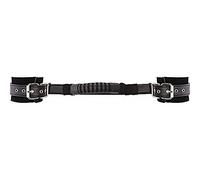 Ouch Adjustable Black Leather Handcuffs