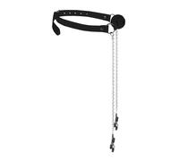Ouch! Breathable Ball Gag with Nipple Clamps