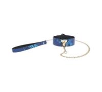 Ouch! by Shots - Florence Collection - Collar with Leash - Blue