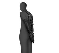 Ouch! by Shots - Lace-up Full Sleeve Arm Restraint - Black