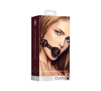 Ouch! by Shots - Luxurious Breathable Neoprene ballgag - Burgundy, OU345BUR