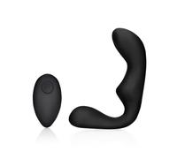 Ouch! by Shots - Pointed Vibrating Prostate Massager with Remote Control - Black
