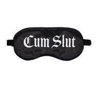 Ouch! - “Cum Slut” Satin Eye Mask (Black)
