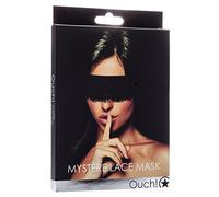 Ouch! Mystère Lace Mask Restraining and Bondage Black