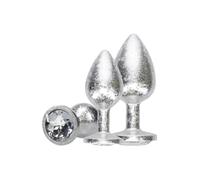 Ouch! New York Collection - Metal Anal Plug Set - Silver