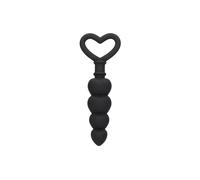 Ouch Silicone Anal Love Beads Black