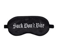 Ouch! “Suck Don’t Bite” satin eye mask (black)