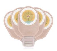OUCHAN 1-Piece Ostomy Bags Colostomy Pouch with Hook and Loop 12”, Cut-to-Fit(20 pcs/Box)