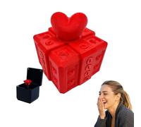 Oucift The Prank Box - a Valentine's Gift That Makes Them Earn The Love, Hilarious Screw Challenge, Annoying Gift Box with Screws, 3D Printed Annoying Present Boxs, Valentine Gifts for Lover(F-,Rose)