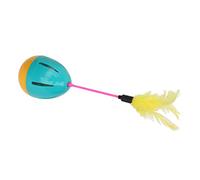 OUCRIY Cat Play Feather Cat Toy, Cat Toy Ball, Cat Play Ball, 360° Rotation, Cats Play on Their Own, House Sitting Toy, Toy to Prevent Obesity, Relieve Lack of Exercise, Pet Toy,