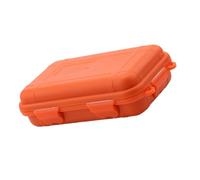 OUCRIY Outdoor Storage Box, Shockproof, 2 Colours, 2 Sizes, Survival, Shockproof, Waterproof, Sealed Container for Activities, Travel or Home Use (L (25 x 13 x 3.8 cm)