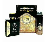 Oud 24 Hours 100 ML Arabian Perfume Spray Scent | Lemon, Fruity, Chocolate, Vanilla, Agarwood, Musk by aClickAway