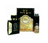 Oud 24 Hours 100ml EDP Woody Musk Perfume Spray With Deodrant Set Gift