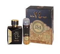 Oud-24 Hours 100ml Unisex EDP Spray Fragrance with 200ml Deo Oud Scent by Ard Al Zaafaran
