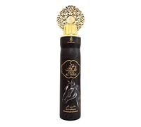 Oud Al Faris Luxury Air Freshener, Black with Gold Crown Cap, Long Lasting Arabian Oud Room Freshener for Home, Office, Car, Oriental Aroma 300ml