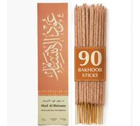 Oud al Ibtisam Incense Sticks by Dukhni |90 floral agarwood incense sticks | Charcoal Free, Non toxic 50-60min burn time Bakhoor sticks | Long lasting Arabian Oud Incense sticks for Prayer & Relaxation