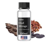 Oud Mirage Fragrance Oil for Diffusers, Spicy Woody Scent, 120 mL